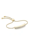 MONICA VINADER ENGRAVABLE BAJA DIAMOND BRACELET,GP-BL-BAJA-DIA