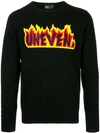 KOLOR UNEVEN FLAME SWEATER
