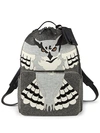 VALENTINO GARAVANI Owl Print Backpack,0400098848402