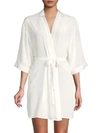 MIMI HOLLIDAY Belted Wrap Robe,0400099126346
