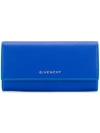 GIVENCHY GIVENCHY LONG FLAP WALLET - BLUE