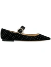 JIMMY CHOO JIMMY CHOO GIANNA BALLERINAS - BLACK