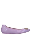 HOGAN HOGAN WOMAN BALLET FLATS LIGHT PURPLE SIZE 6.5 LEATHER,11304308UR 8