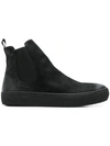 THE LAST CONSPIRACY THE LAST CONSPIRACY HI TOP SLIP-ON SNEAKERS - BLACK