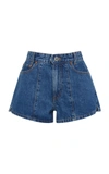 SOLID & STRIPED + RE/DONE VENICE PINTUCKED DENIM SHORTS,WS20581515
