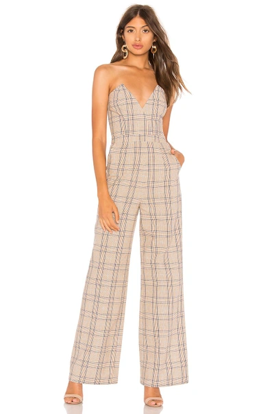 Lovers & Friends Lovers + Friends Grecia Jumpsuit In Nude. In Walnut