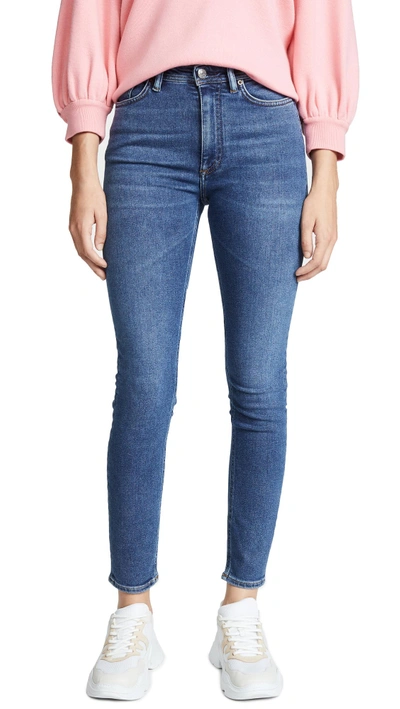 Acne Studios Blå Konst Peg Skinny Jeans In Blue