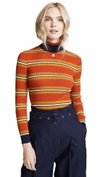 COURRÈGES STRIPED SWEATER