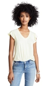 LA VIE REBECCA TAYLOR TEXTURED JERSEY TEE