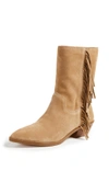 REBECCA MINKOFF Krissa Fringe Western Boots