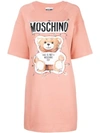 MOSCHINO MOSCHINO TOY BEAR T-SHIRT DRESS - PINK