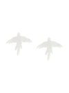 OLGAFACESROK OLGAFACESROK SMALL BIRD EARRINGS - WHITE