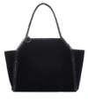 Stella Mccartney Falabella Small Reversible Faux Leather Tote In Black