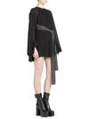 SAINT LAURENT Georgette Balloon Sleeve Mini Dress