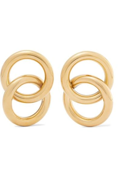 Laura Lombardi Interlock Gold-tone Earrings