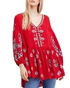 FREE PEOPLE ARIANNA EMBROIDERED TUNIC,OB800766