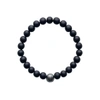 Ora Pearls Aro Men's Circled Tahitian Pearl & Matt Onyx Bracelet
