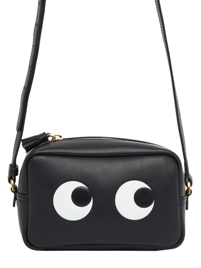 Anya Hindmarch Eyes Right Mini Crossbody Bag In Black