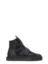 GIENCHI HYPNOS BLACK RUBBER AND SUEDE SNEAKERS,10643014