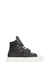 GIENCHI HYPNOS BLACK GLITTER SNEAKERS,10643017