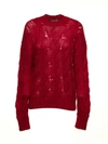 PRADA CABLE OPEN KNIT SWEATER,10642804