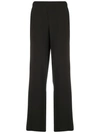 P.a.r.o.s.h Mid-rise Wide-leg Trousers In Black