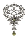 ALBERTA FERRETTI Crystal embellished brooch