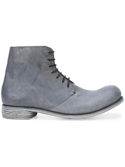 A Diciannoveventitre Distressed Boots In Grey