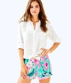 LILLY PULITZER SEA VIEW BUTTON DOWN TOP,30738