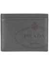 PRADA PRADA SAVOIA CREDIT CARD HOLDER - GREY