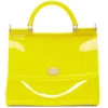 DOLCE & GABBANA DOLCE AND GABBANA YELLOW SMALL RUBBER MISS SICILY BAG