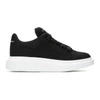 Alexander Mcqueen Exaggerated Sole Knitted Trainers In Black