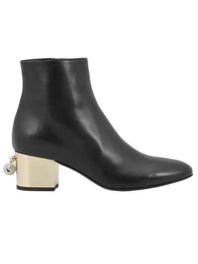 Coliac Penny Ankle Boots In Black