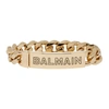 BALMAIN BALMAIN GOLD LOGO CHAIN BRACELET