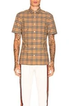 BURBERRY BURBERRY ALEXANDER SHIRT IN CAMEL,BURF-MS11