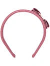 FERRAGAMO SALVATORE FERRAGAMO VARA BOW HEADBAND - PINK & PURPLE