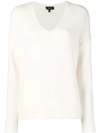 Theory Cashmere Jumper - White In White