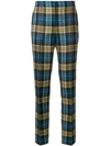 ALBERTA FERRETTI ALBERTA FERRETTI TAILORED TARTAN TROUSERS - GREEN