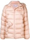 Red Valentino Quilted Down Jacket In Neutrals