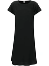 M MISSONI M MISSONI CAP SLEEVE SHIFT DRESS - BLACK