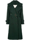 BURBERRY BURBERRY REGINA TRENCH COAT - GREEN