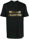 VERSACE VERSACE COLLECTION PRINTED T-SHIRT - BLACK