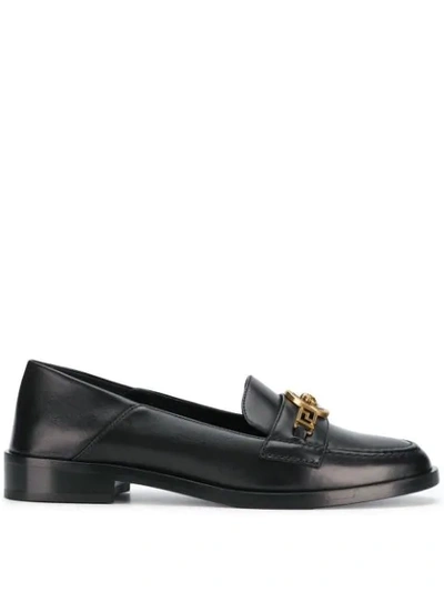 Versace Medusa Loafers In Black