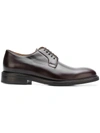 BERWICK SHOES BERWICK SHOES CLASSIC DERBY SHOES - BROWN