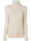 BORGO ASOLO bubble knit jumper