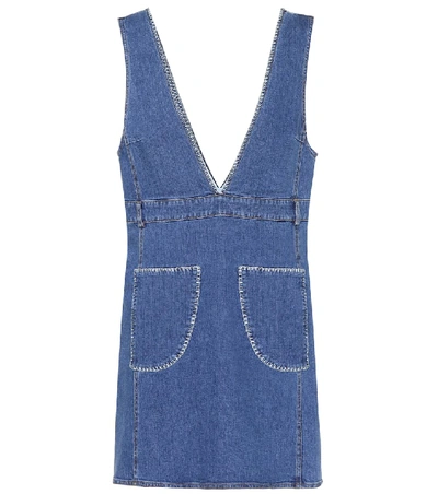See By Chloé Denim Pinafore Dress - 蓝色 In Shady Cobalt