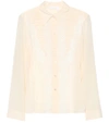 CHLOÉ SILK AND LACE BLOUSE,P00337323