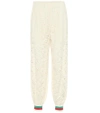 GUCCI LACE TRACK trousers,P00336023