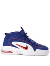 NIKE AIR MAX PENNY RED AND BLUE LEATHER SNEAKER,10643665