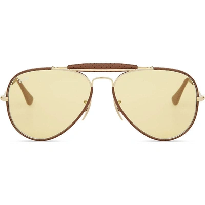 Ray Ban Rb3422 Aviator Sunglasses In Nero | ModeSens